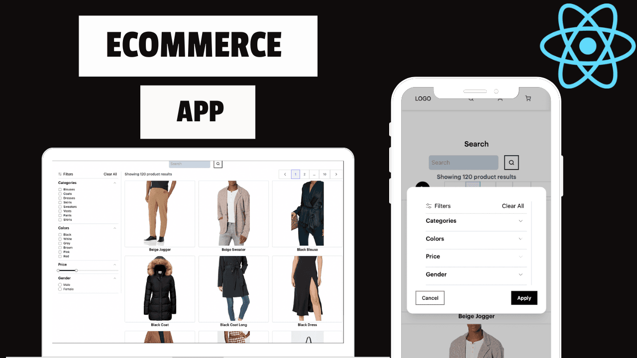 Ecommerce application interface