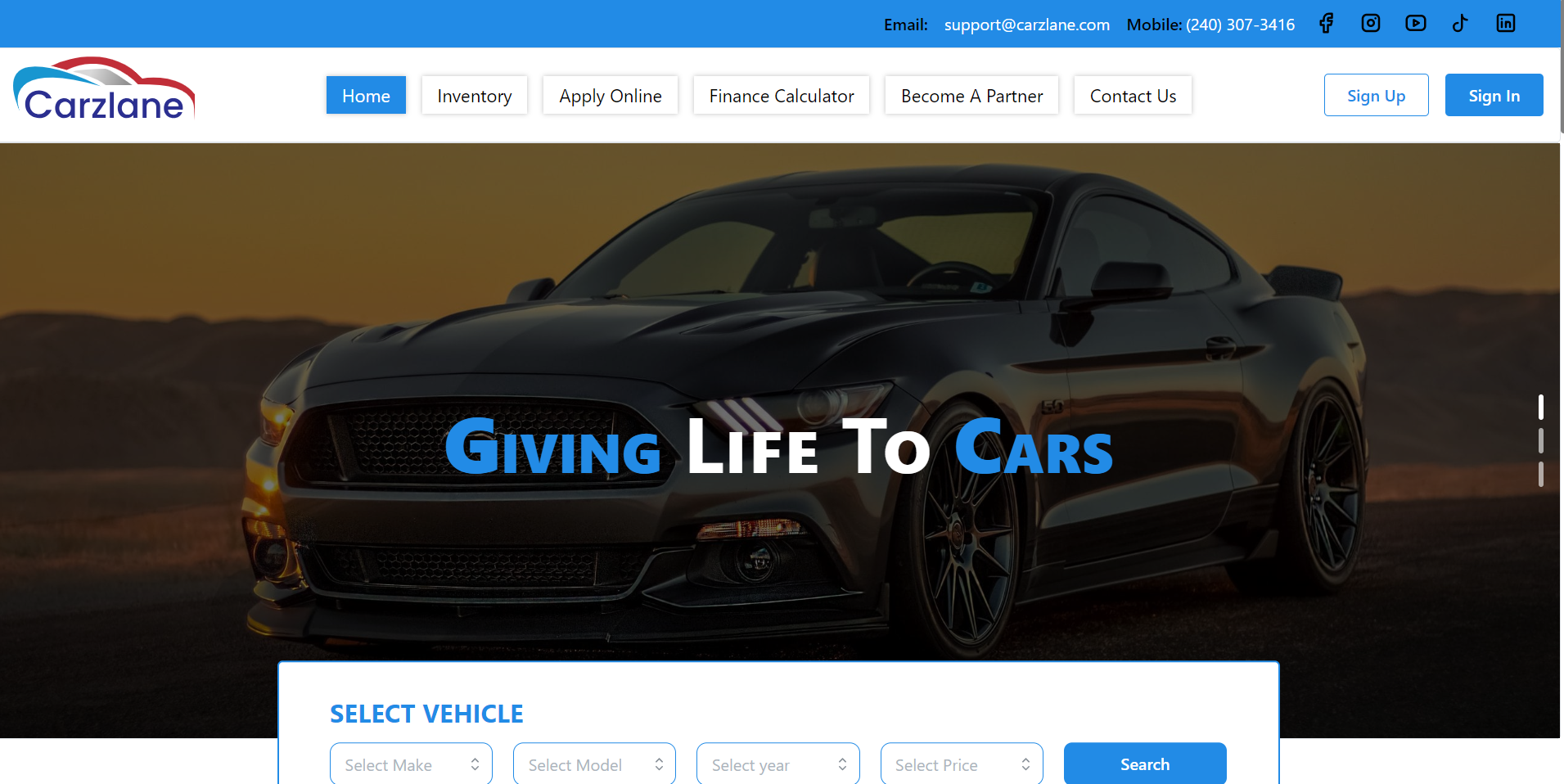 CarzLane Management System